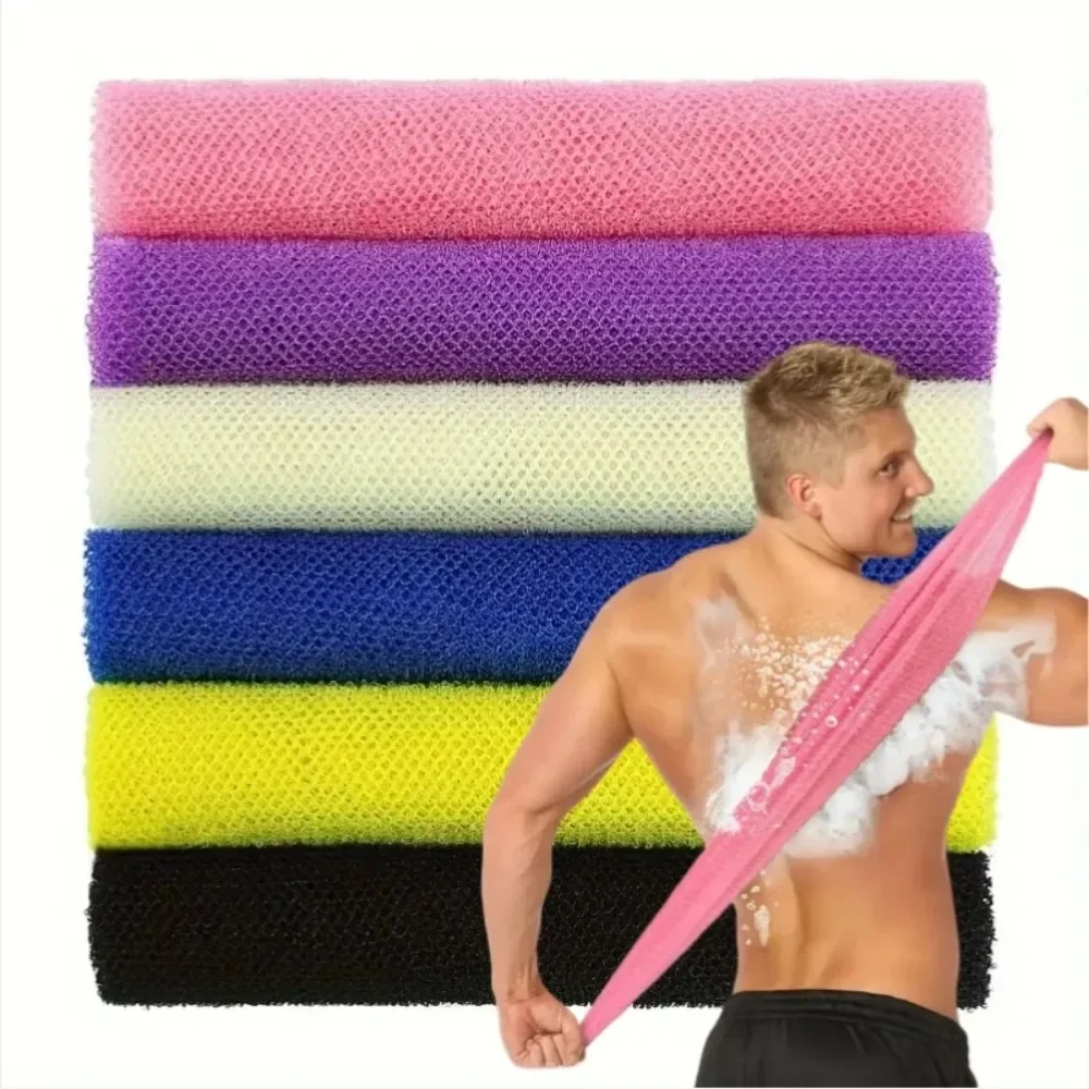3/1 Pcs Exfoliating African Net Bath Sponge Washcloth Double Side Loofah Towel ack Shower Scrubber for Smooth Skin Bath Supplies 1