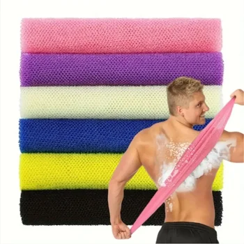 3/1 Pcs Exfoliating African Net Bath Sponge Washcloth Double Side Loofah Towel ack Shower Scrubber for Smooth Skin Bath Supplies 1