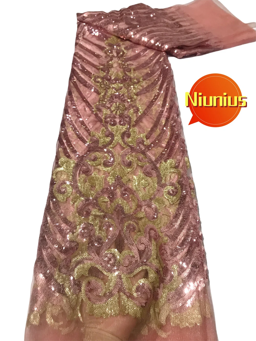 5yards Latest Super Quality Elegant Embroidery Tulle Sequin Lace Fabric for Wedding Evening Dress NN5788_R green embroidery diamonds sequin oriental evening gown women elegant tailing chinese cheongsam wedding robe chinoise femme