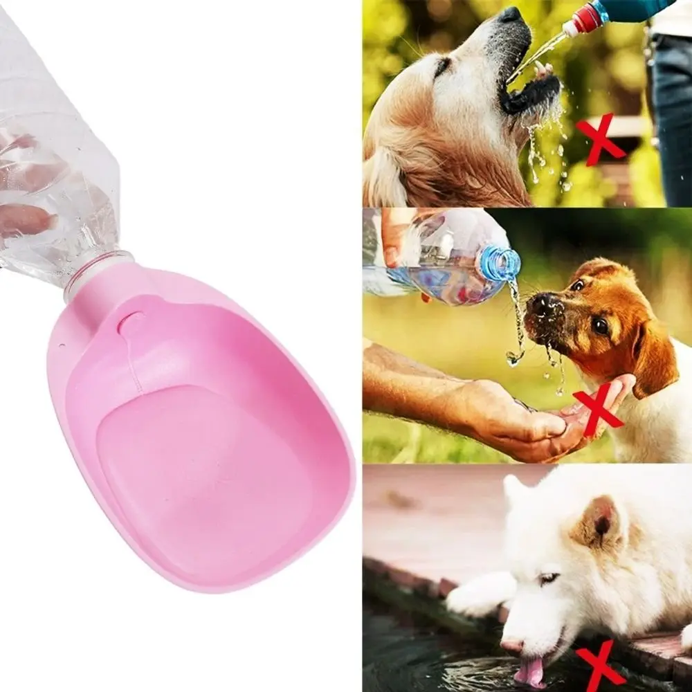 Plastic Leakproof Pet Drinking Bowl for Cat Dog Outdoor Use