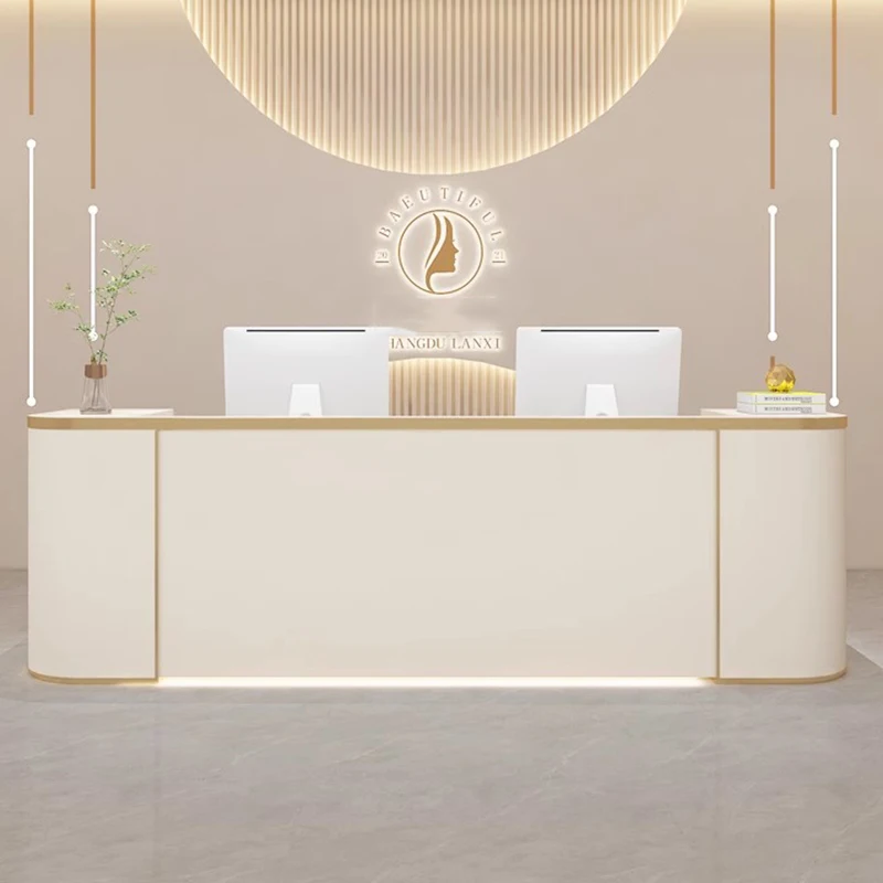 

Church Bar Reception Desk Front Cashier Hospital Study Reception Desks Modern Console Escritorios De Oficina Furniture Office