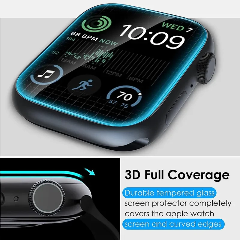 Screen Protector for Apple Watch Ultra 1 2 49mm Ceramic Film for IWatch Series 9 8 7 se 45mm 41mm 44mm 40mm 42mm 38mm Not Glass