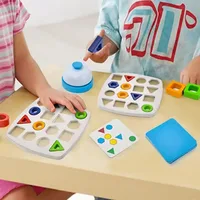 Children Matching Puzzle Toys Colors Geometric Shape Jigsaw Board Games Early Educational Interaction Toys for Kids Battle Games 2
