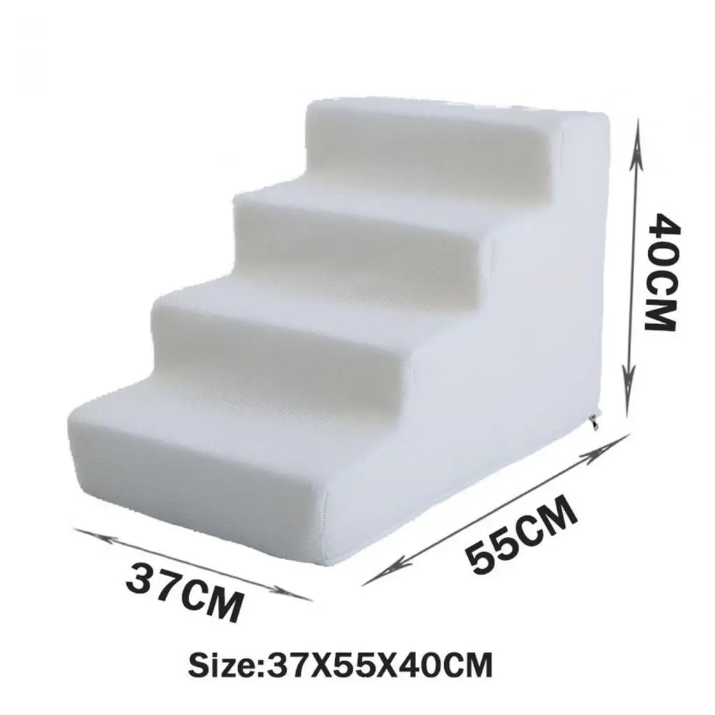 High Density Pet Steps Ladder, Cat Ramp Non Slip Dog Steps, Balanced Pet Steps for Sofa Small Dogs and Cats Couch High Beds