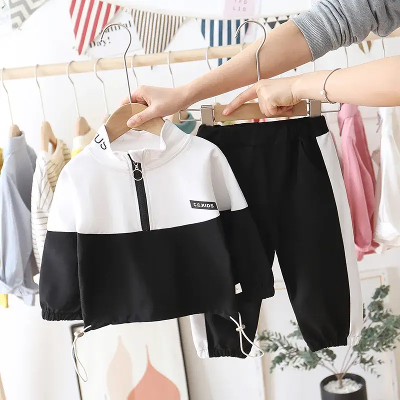 New Spring Autumn Baby Boys Girls Clothes Children Letter Hoodies Jacket Pants 2Pcs/Sets Toddler Fashion Costume Kids Tracksuits - Image 9
