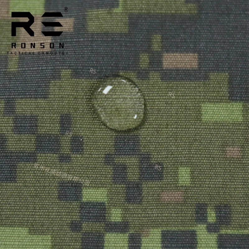 NYCO50/50 ribstop Canada CADPAT camo nylon cotton fabric camouflage printed tactical uniform fabric waterproof with IRR