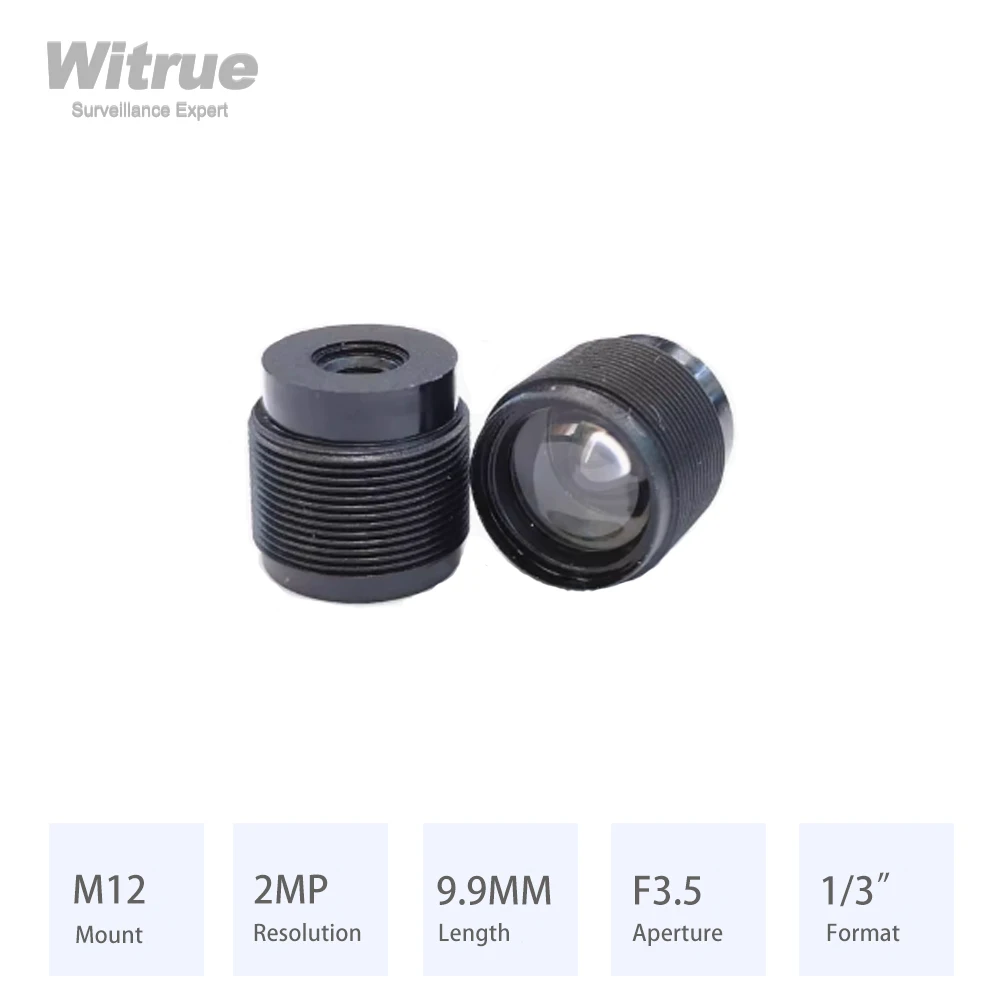 Объектив Witrue Pinhole M12 Mount 9,9 мм Aperture формат F3.5 1/3 HD мегапикселей для мини-камер видеонаблюдения