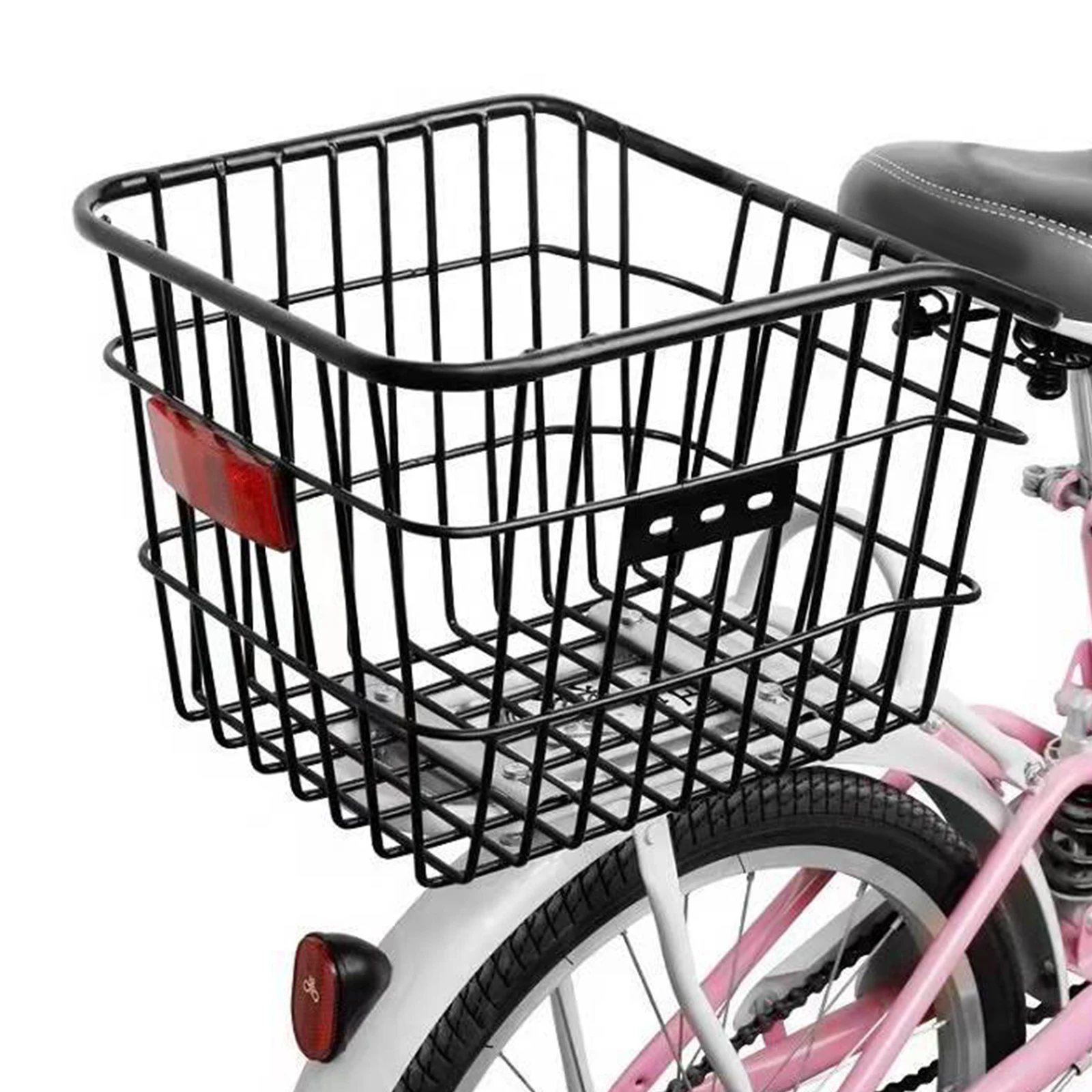 38cmx26cmx28cm Children's Bike Storage Basket with Bike Reflector