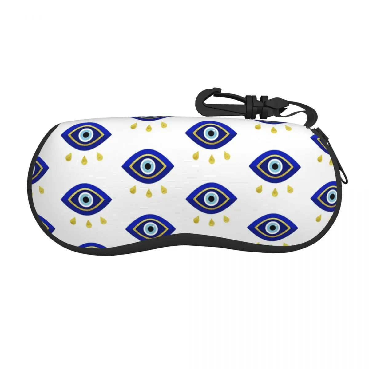 

Evil Eye Sunglasses Soft Case Neoprene Zipper Bohemian Amulet Shell Eyeglass Case Custom Protective Box For Glasses