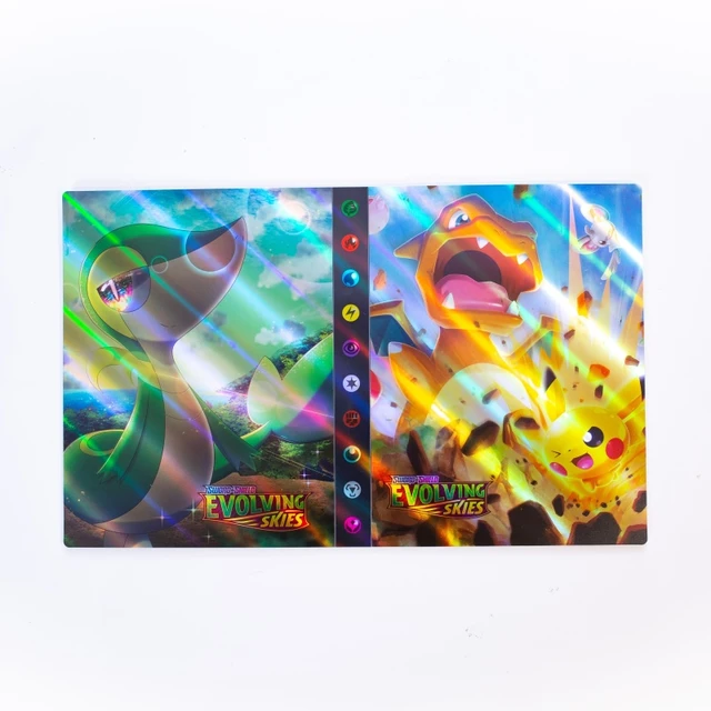 Pokemon Album 3D Holographic 240pcs Pikachu Charizard Shining Map Collections Notebook Binder Folder Holder Book Cards Protector Flash 103