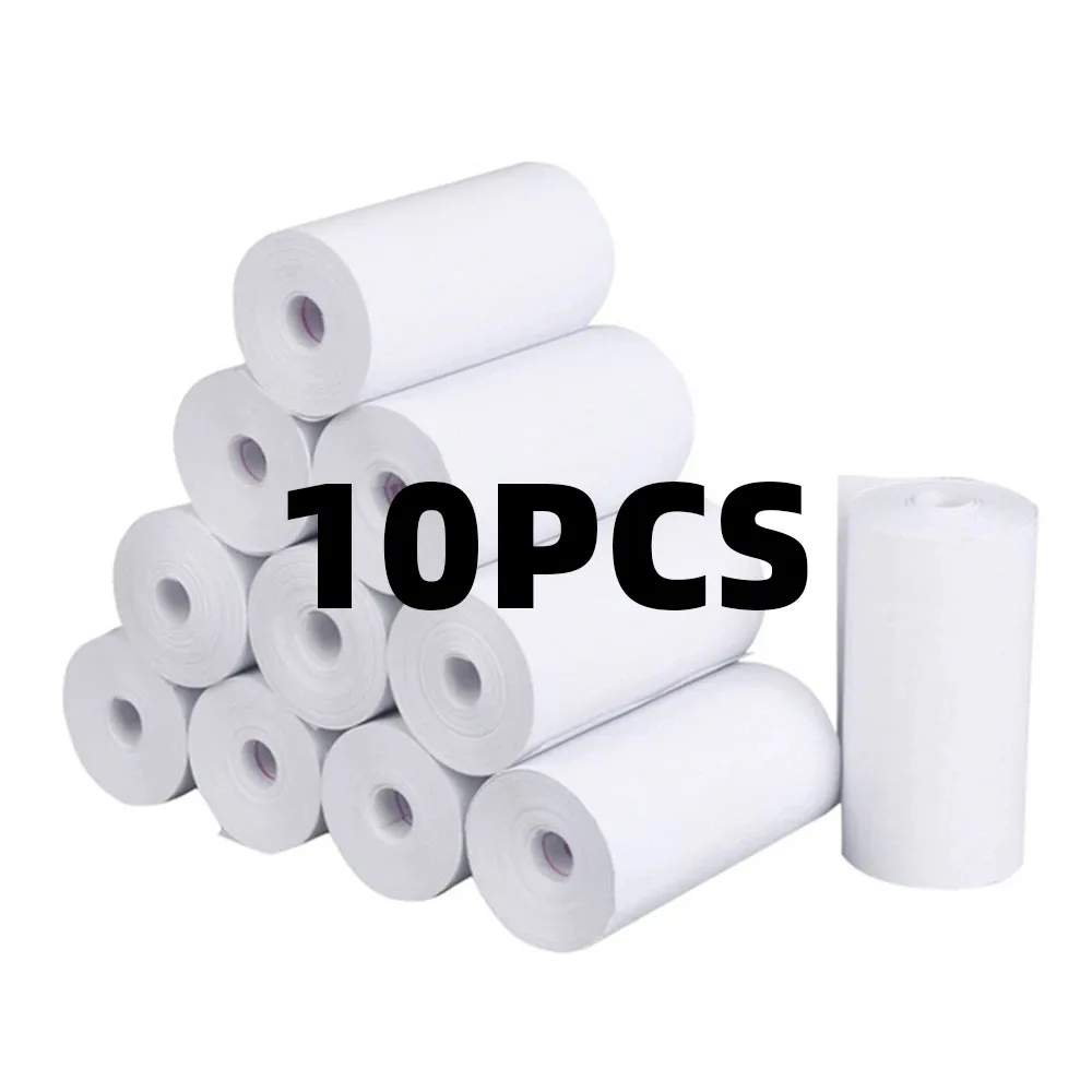 Thermal Paper Printing Paper Thermal Paper Roll Thermal Printer Paper 10 Rolls White Children Camera Wood Pulp Thermal Paper Self-adhesive thermal paper Instant Print Kids Camera Printing Paper Rep