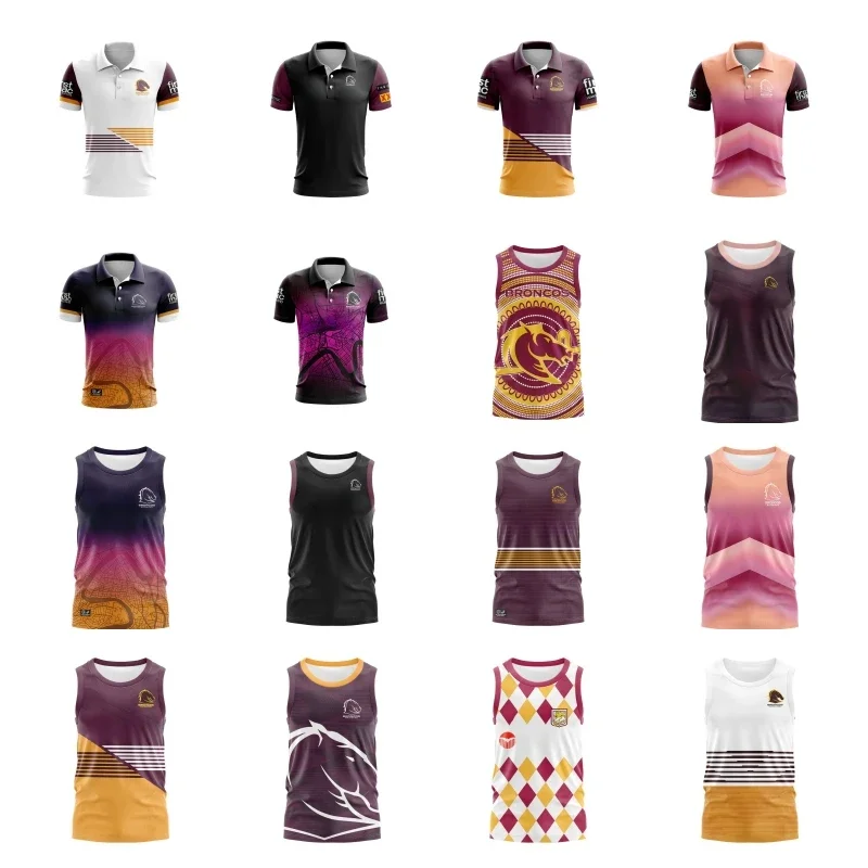 2024BrisbaneBroncosHomeAwayvestTrainingTeeSingletRugbyJerseyMensSizeS5XL.jpg