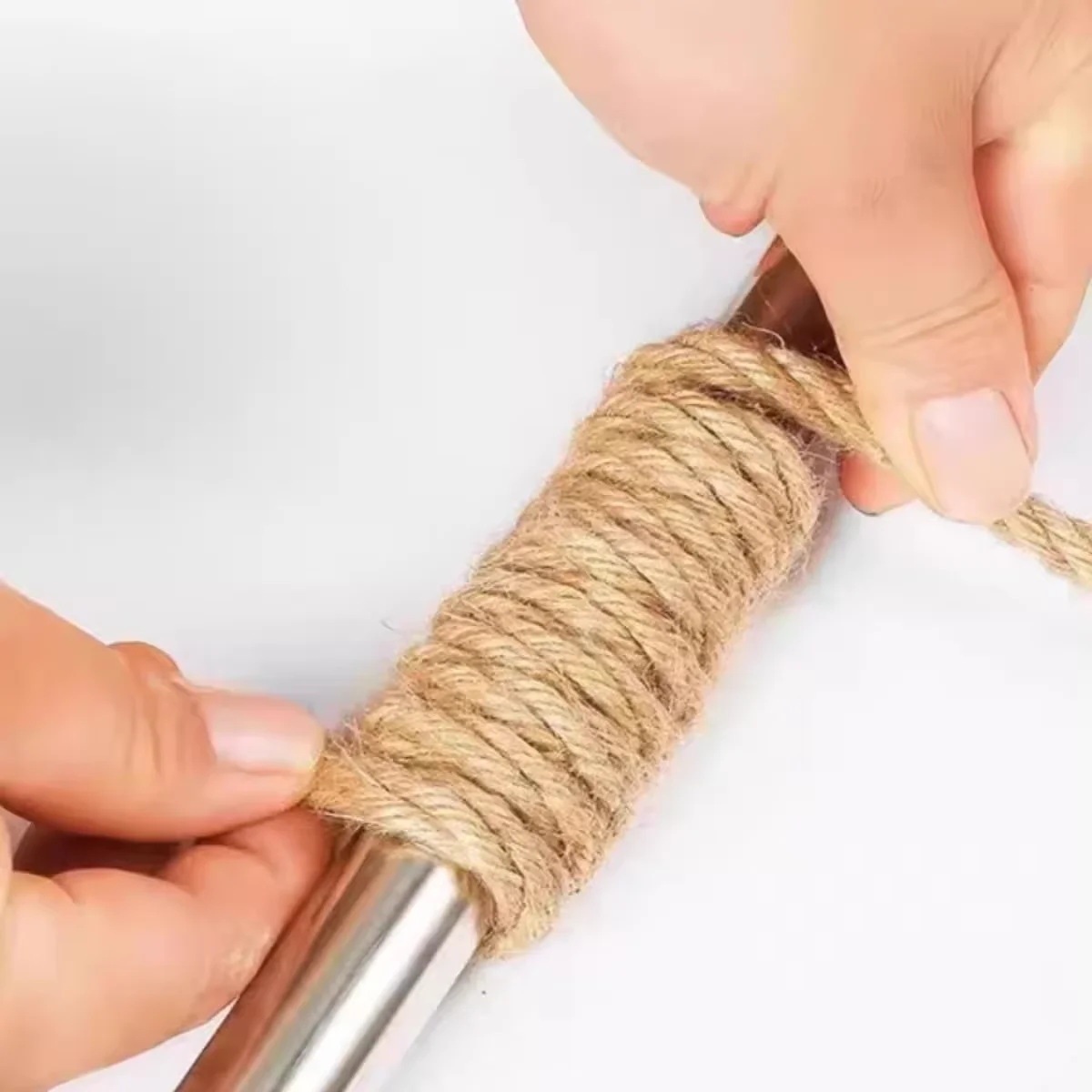 1mm-14mm Natürliche Jute-Schnur Kordel Band Bastelmaterial DIY Hochzeit Jute-Faden Handgemachte Näharbeit Party Weihnachten Heim-Dekoration – Detail 8