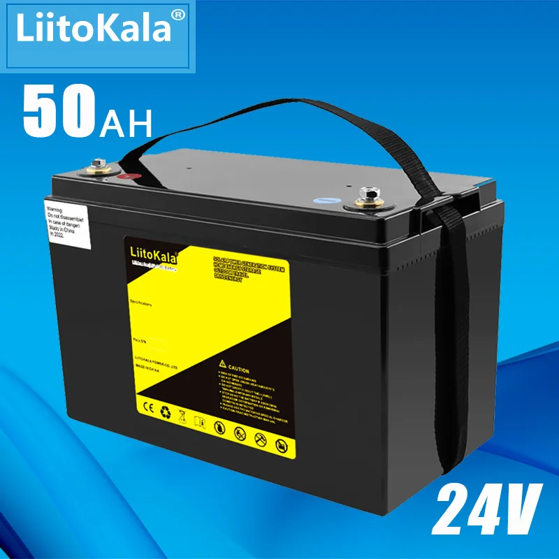 LiitoKala lifepo4 24V 80Ah 70Ah batterie pack mit 100A BMS für motorrad  solar system ebike power