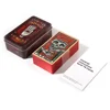 Del Toro Tarot in Tin Metal Box 78 Cards Gilded Edge Guidebook Light Seer's Tarot Deck Stocking Blooming Cat 3