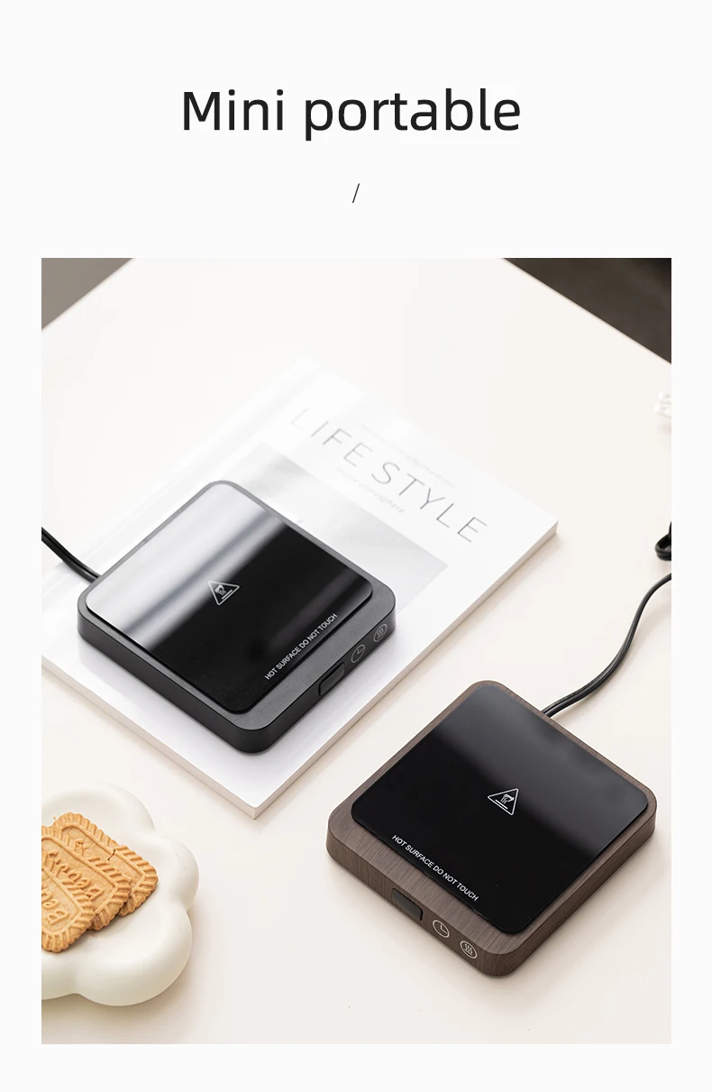 Description Picture 4 of item20W Cup Heater Coffee Mug Warmer Electric Hot Plate 5 Gear Temperature Warmer Coaster Heating Pad For Milk Tea Water 220V