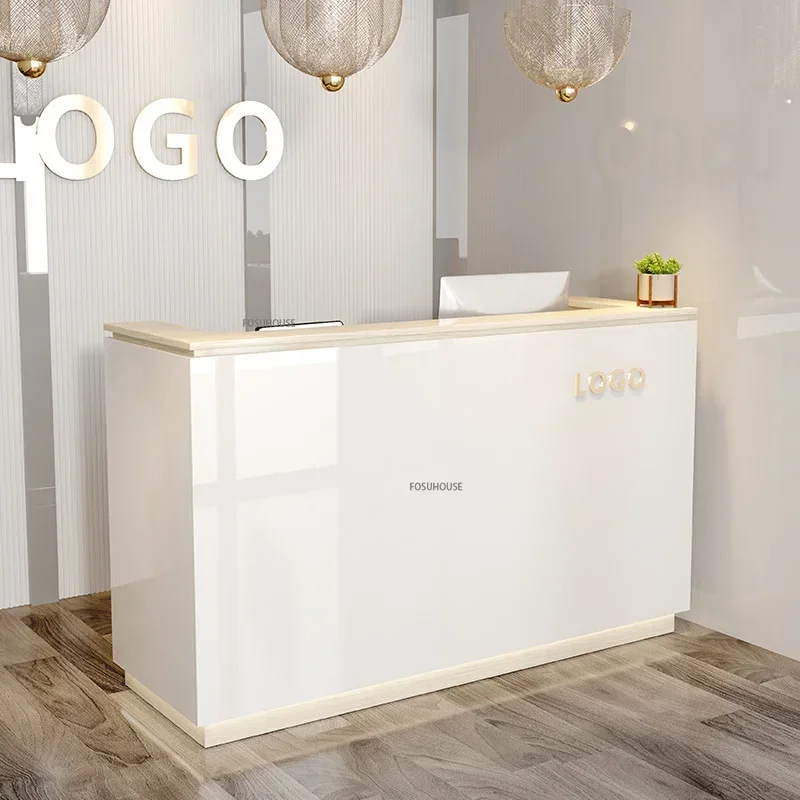 Modern simple cash registers for business Clothing Store Office desk Furniture beauty salon Bar counter table Reception Desk Z
