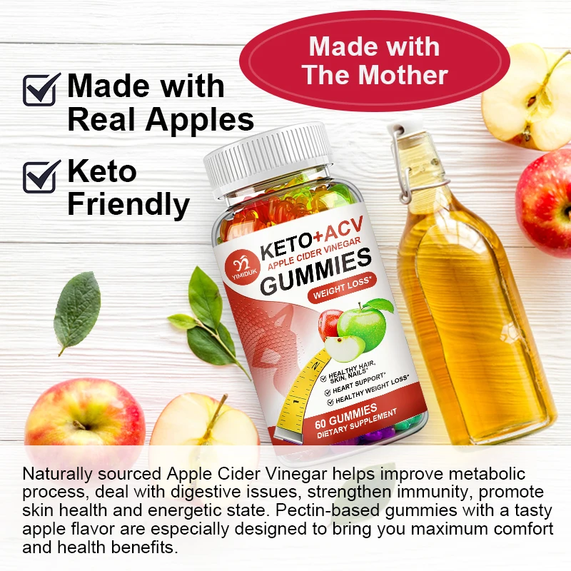 Keto Apple Cider Vinegar Gummies Weight Loss Supplement apple cider vinegar gummies