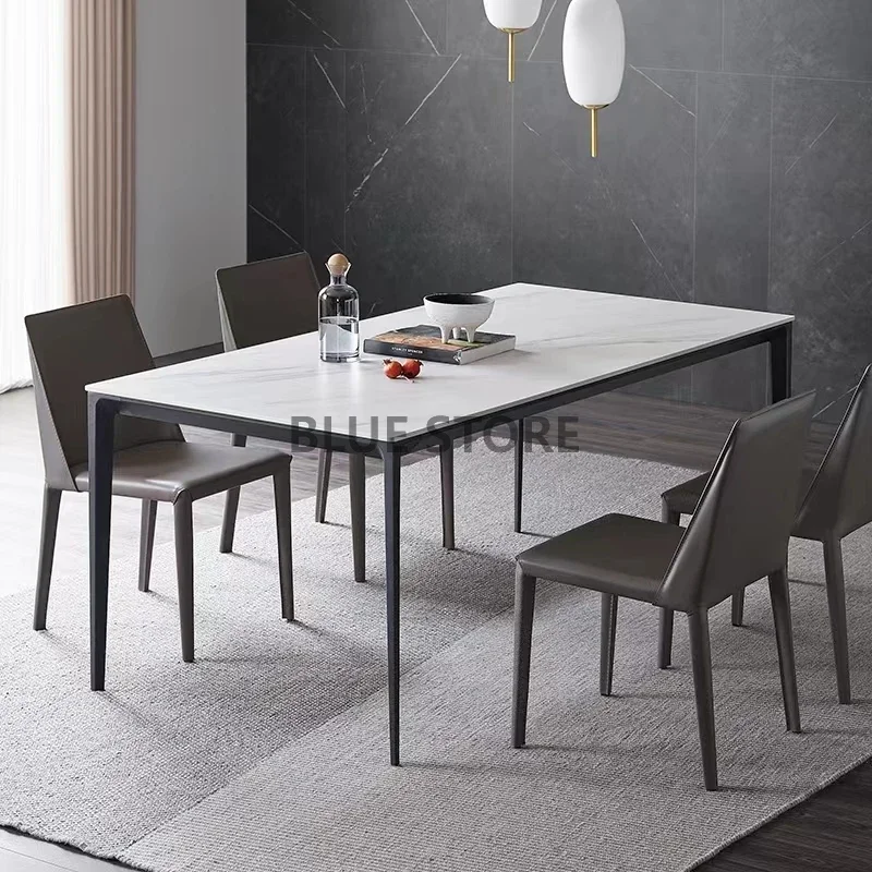 

Nordic Luxury Outdoor Dining Table Metal Grey Kitchen Computer Coffee Tables Office Restaurant Mesas De Jantar Home Furniture