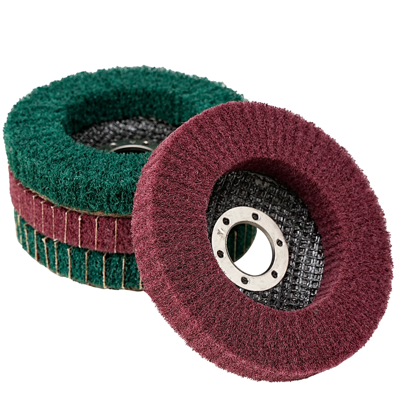 Grit Nylon Fiber Flap Wheels for Metal Polishing,Grinding And Polishing Discs,for Deburring And Rust Removal on Complex Surfaces