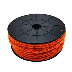 Reflective Paracord Outdoor Camping Survival Rope - 30m Durable Utility Line (Orange)