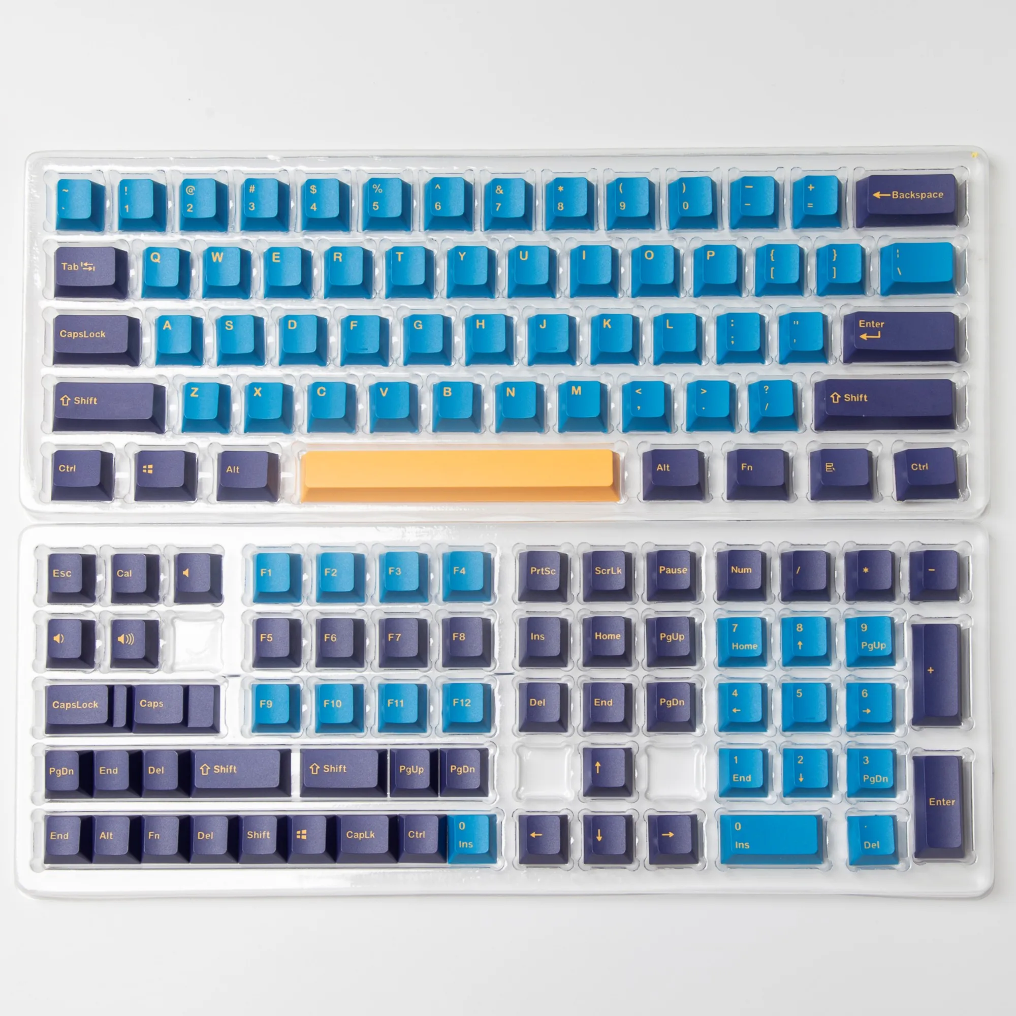 Gmk Nautilus Clone 126 Teclas Pbt Keycaps Oem Perfil Duplo Tiro Keycap para Cereja mx Switch Gaming Teclado Mecânico Azul - Imagem 3
