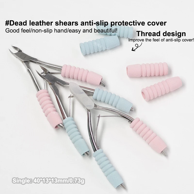 6 Stücke Abgestorbene Haut Schere Hand Kappe Nipper Abdeckung Nail art Schutzhülle Für Nagel Häutchen Schere Maniküre Pediküre Tools Kit – Detail 3
