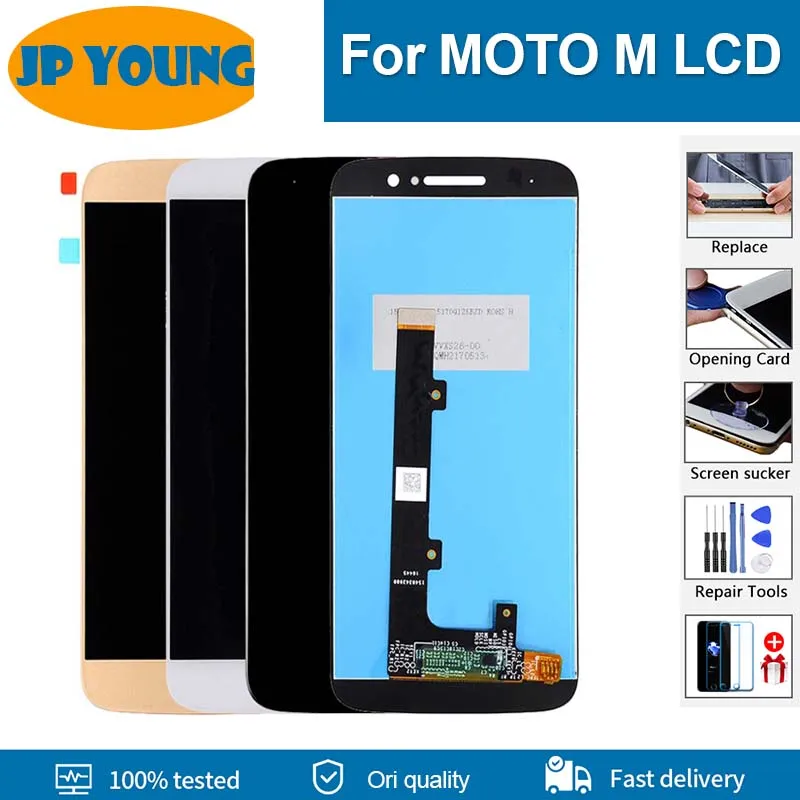 Lcd Original para Motorola Moto m Xt1662 Xt1663 Display Lcd de Toque Digitador da Tela Substituição para Motorola Moto m Lcd com Quadro