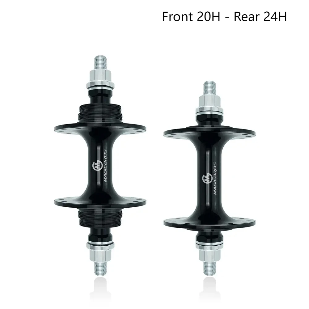 MAGICBROS Fixie Bike Parts Fixed Gear Bike Front Rear Hub Single Speed Bicycle 20H 24H 32H Track Cycling Fixie Bike Hubs