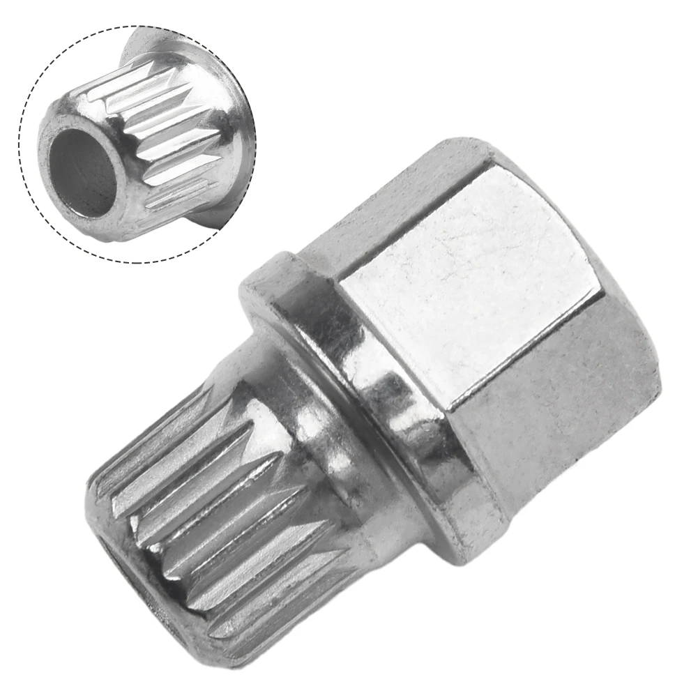 

Wheel Lock Lug Rustproof and Wearing Resistant 32/16PT Hollow Car Anti Theft Wheel Lock Lug Nut Screw Removal Key for BMW