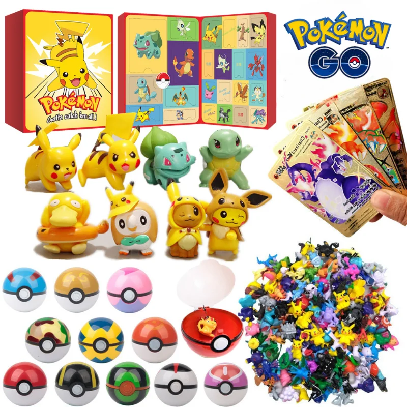 Animes Pokémon Kit 144pçs Coleção de Brinquedos 2-3cm;TAKARA TOMY;Fantoche;