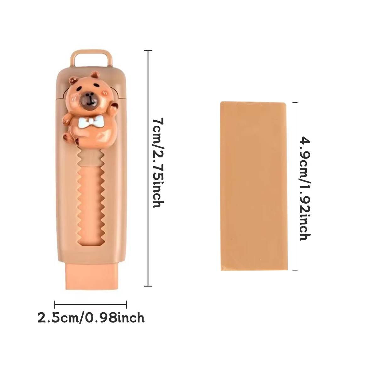 Pencil Eraser Kapibala Push-Pull Suitable for Drawing Design Office Education