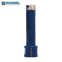 

HIGHDRIL 1pc Dia20mm Diamond Laser Welding Wet Bit Segmented Corrugated Drilling Cutter For Granite Marble Stone Concrete