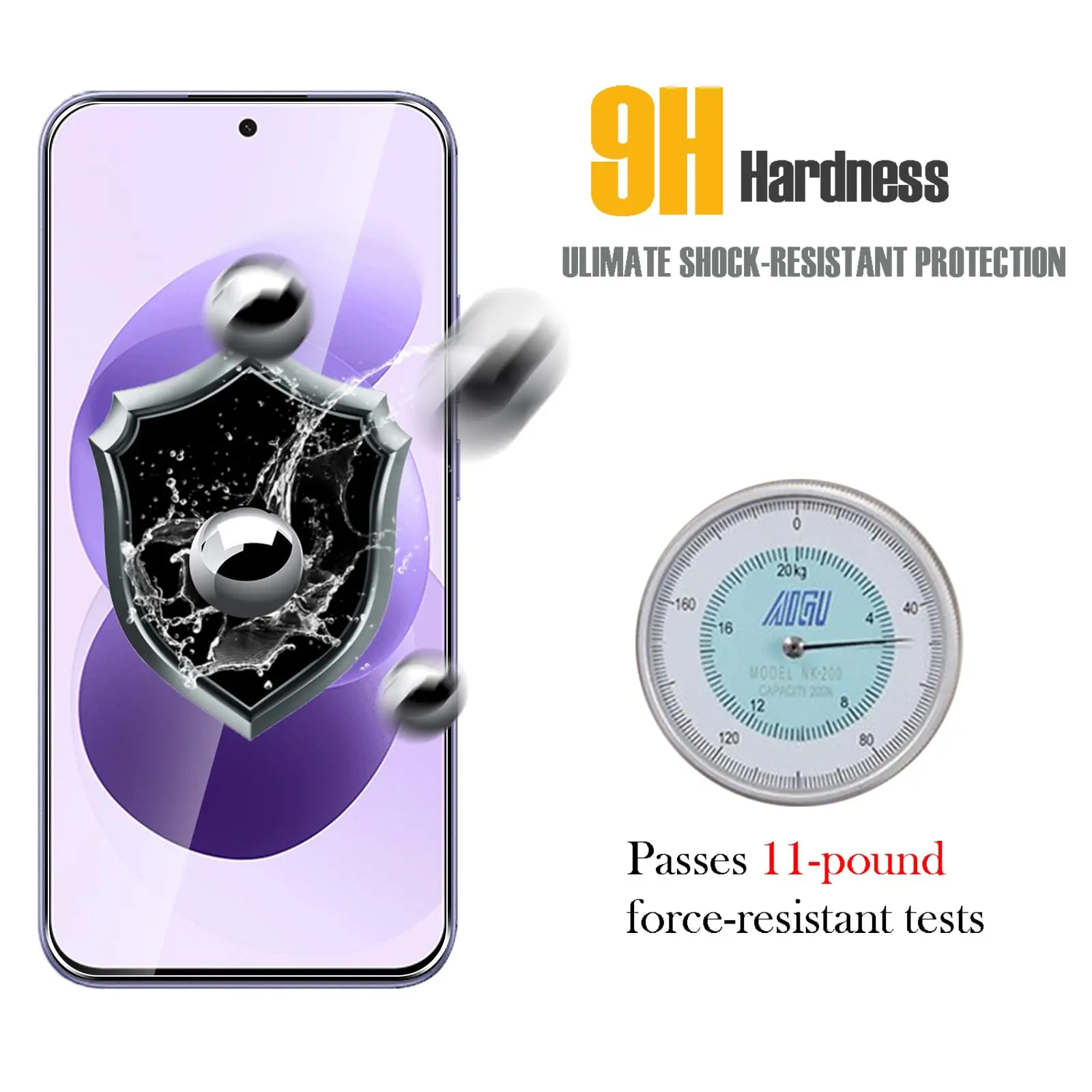 Premium Tempered Glass Screen Protector - 6.99 inches, Ultra Clear, 9H Anti-Scratch, Case Friendly, 2/4 Pack