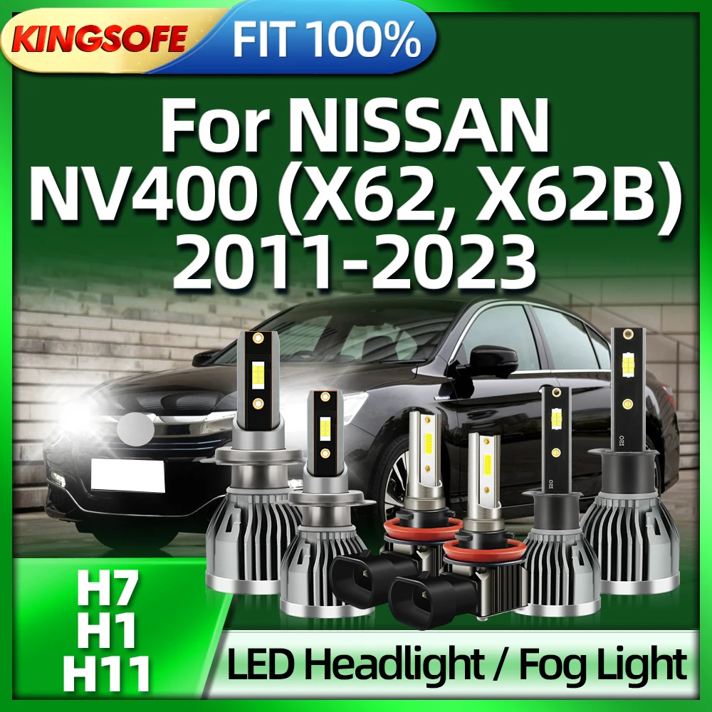 

KINGSOFE 12V светодиодный автомобиль свет H7 H1 лампа накаливания H11 для NISSAN NV400 (X62 X62B) 2011 2012 2013 2014 2016 2016 2018-2023