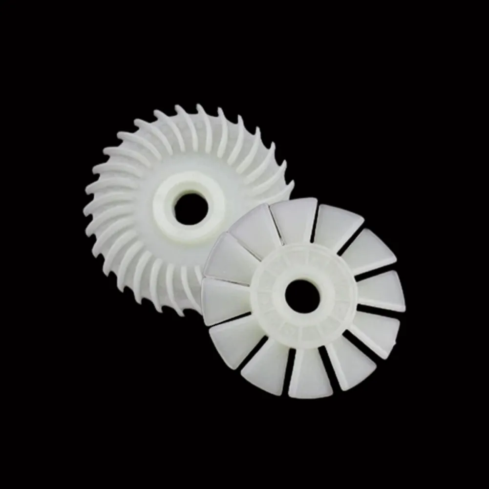 1pcRotor Fan Blade 12/30 Blades Plastic Impeller Motor Fan For 4100 Cutting Machine Rotor 110 Marble Machine Pneumatic Tool Part 20pcs cutter blades replacement for einhell bg ct 18 li rg ct 18 1 li plastic blade head garden cutting trimmer blade