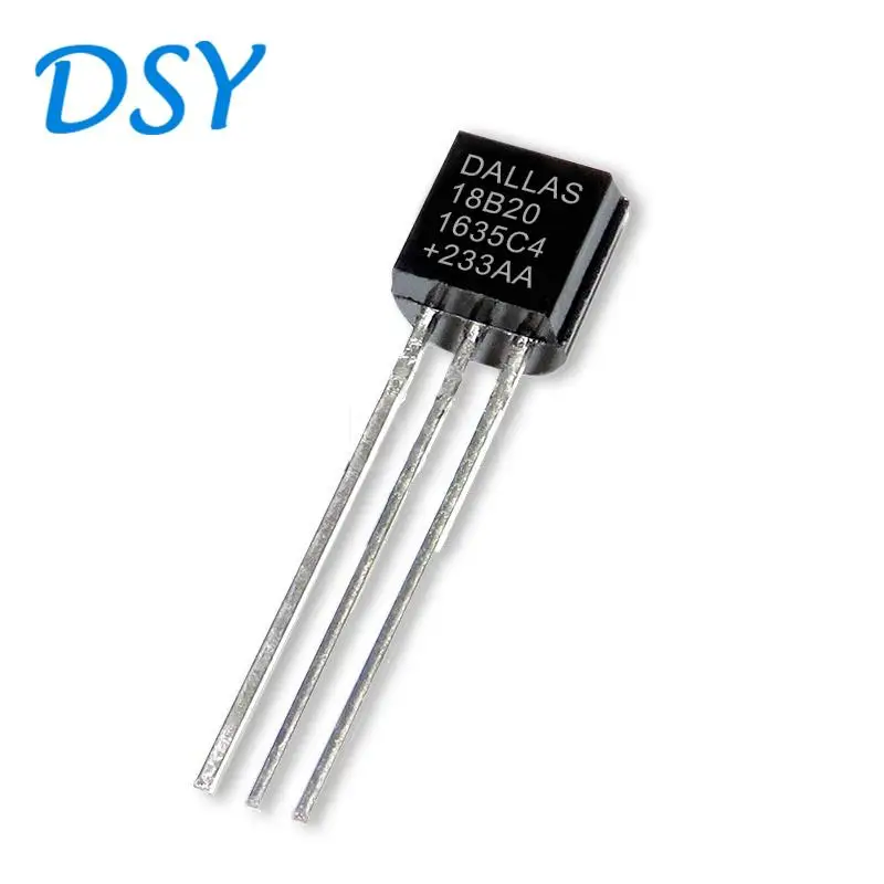 20PCS Sensor Electronic Chips DS18B20 TO92 18B20 Temperature Sensor IC Chips Programmable