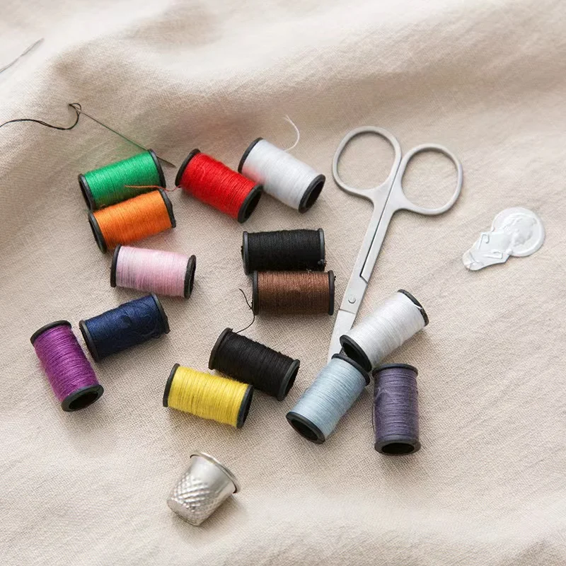 Creative Hand Sewing Tools Travel Sewing Box 10-Piece Set Portable Sewing Box for Home Sewing Kit Multi-Functional Sewing Kit