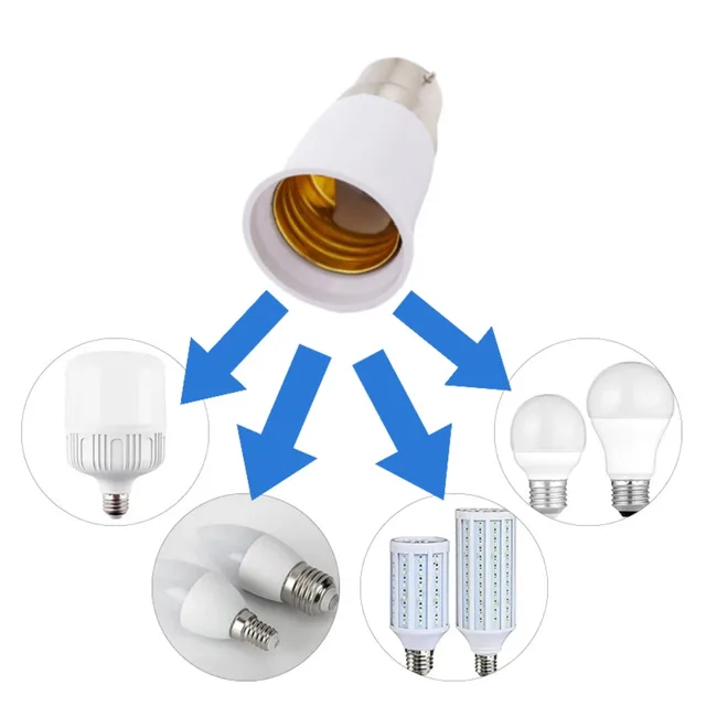 Glühbirne Adapter Bajonett B22 Zu E27 Lampe Konverter Halter Licht