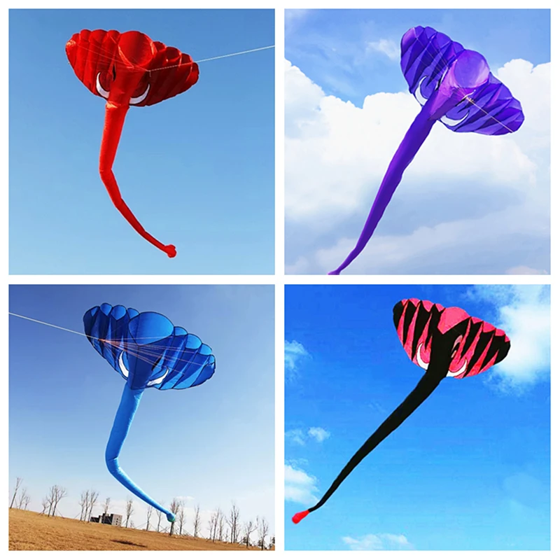 Spedizione Gratuita Elephant Aquiloni Giant Soft Kite Parapendio Professionale Giocattoli Volanti Aquilone Grande Arcobaleno Aquiloni Volanti Colorati