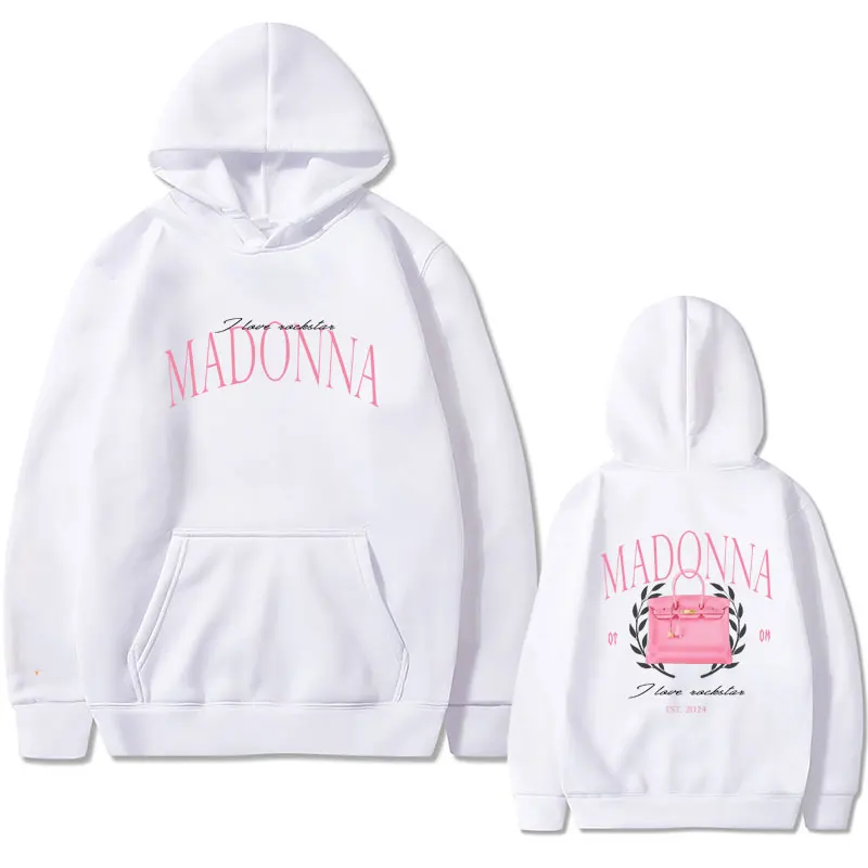Singer Natanael Cano Madonna Double Sided Print Hoodie Male Casual Fleece Pullover Men Women Hip Hop Vintage Oversized Hoodies
