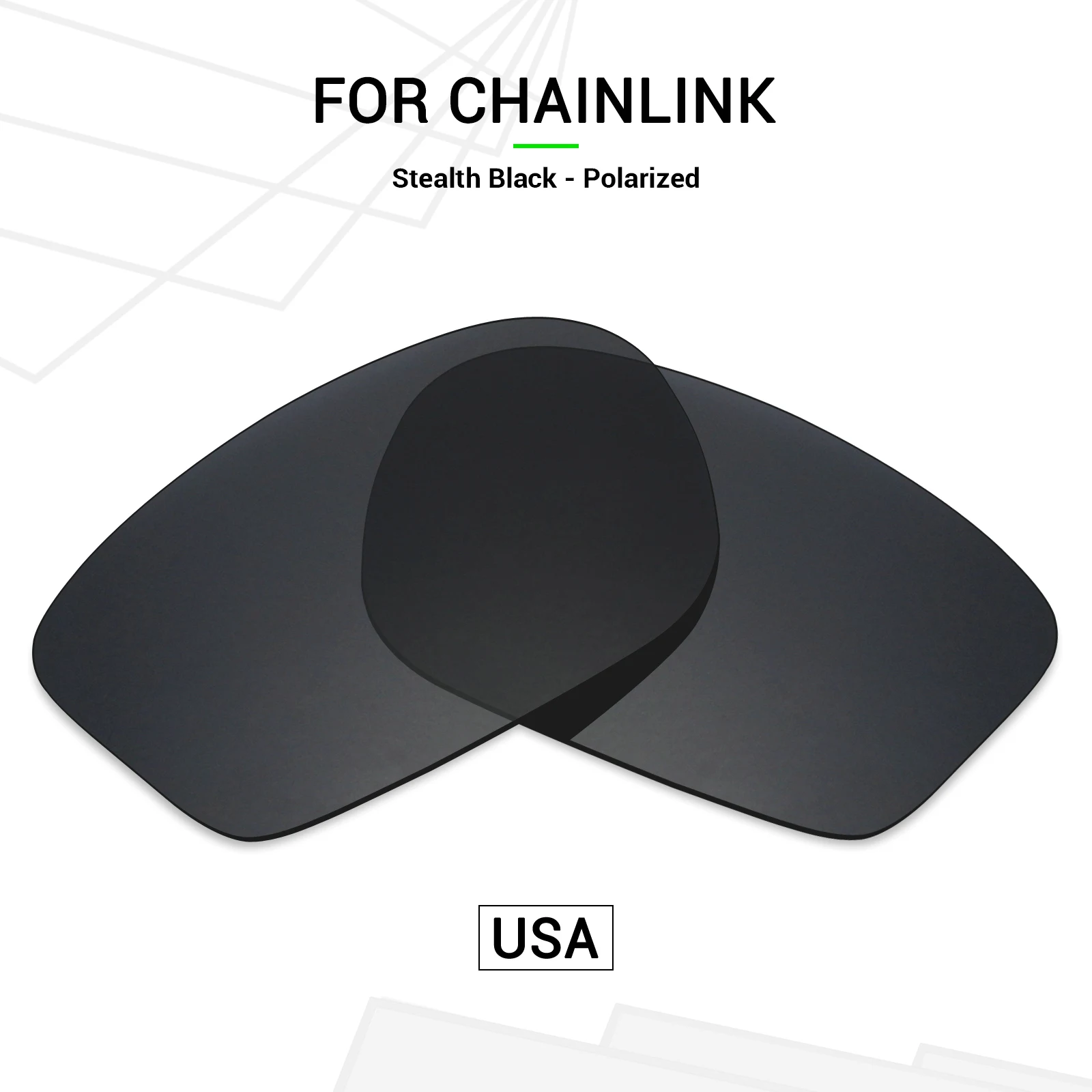 Chainlink Oakley Mainlink Specs SNARK POLARIZED Replacement Lenses For Oakley  Chainlink OO9247