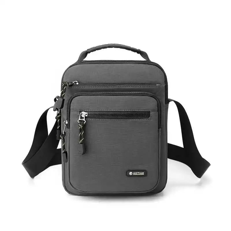 Mehrschichtige Umhängetasche für Herren, modisch, lässig, leicht, Nylon-Umhängetasche für den täglichen Ausflug, Pendeln, kleine Handtasche – Detail 12