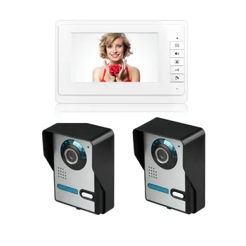 SmartYIBA 7"Video Doorbell Entry Camera Home Intercom Building Video Bell 2 Way Intercom Doorphone Kits 1