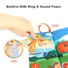 0-36M Baby Early Learning Toy Tail Cloth Book Puzzle Parent-child Interactive Sound Paper Infants Activity Toys for Babies 5