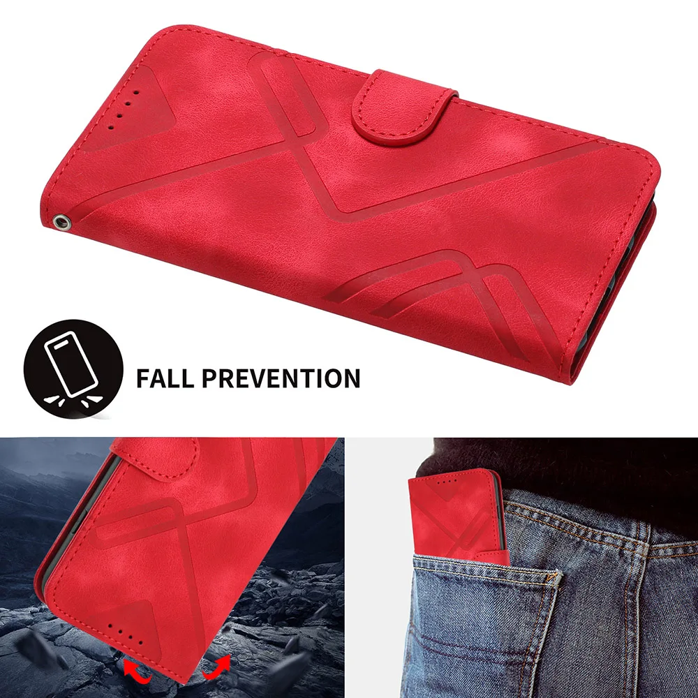Luxury Leather Phone Case with Card Slot & Flip Wallet Design