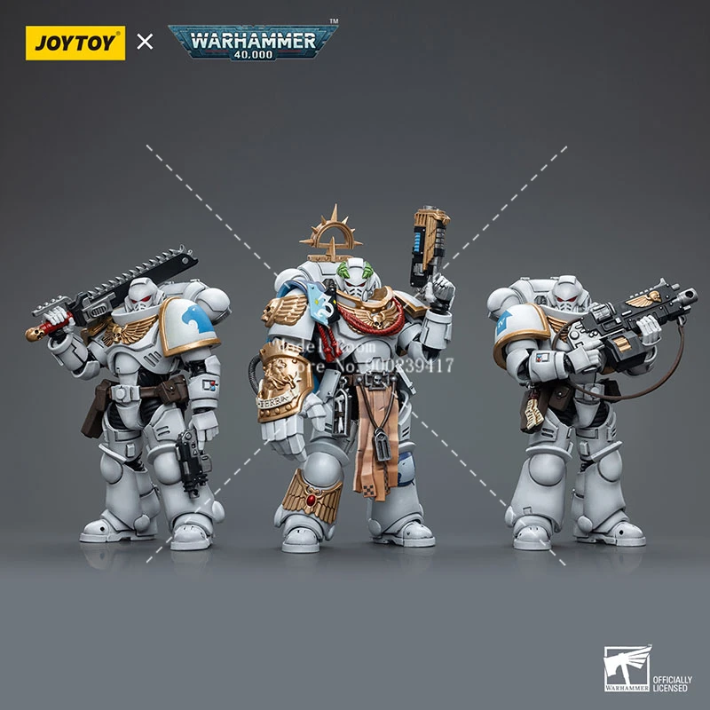 Joytoy 1/18 Space Marines White Cons Captain Messinius Intercessors Action Figure Warhammer 40K Game Soldier Model