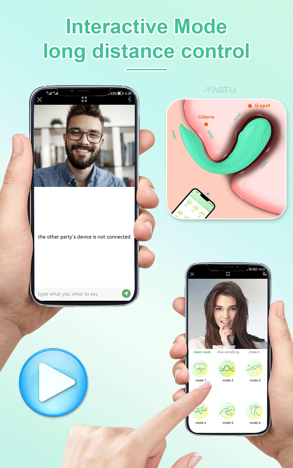 Bluetooth APP 2 Motors G Spot Vibrator for Women Dildo Clitoris Stimulator Vagina Vibrating Love Egg Panties Sex Toys for Adults