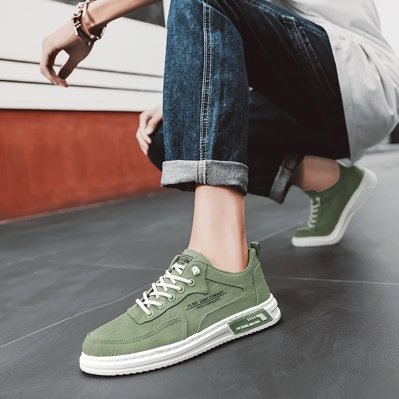 Men's Vulcanized Shoes Flat Non-slip Wear-resistant Breathable Sneakers Classic Fashion Canvas Casual Shoes Brand Shoes for Men - 3