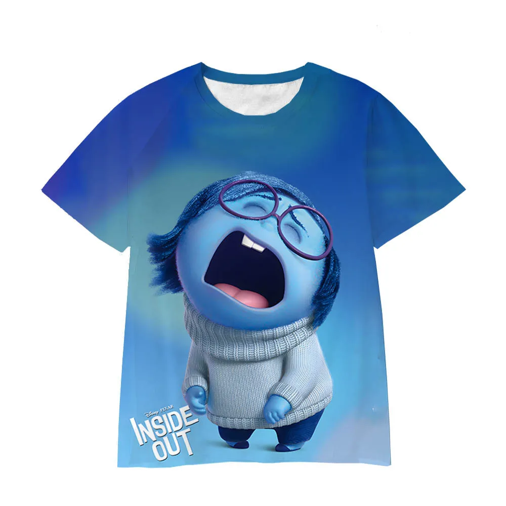 thumbnail image 1 of Camiseta de verano Inside Out 2 para niños y adolescentes, camiseta de dibujos animados, camiseta de manga corta, camiseta divertida, ropa de uniforme de entrenamiento para niñas, 1 of 5